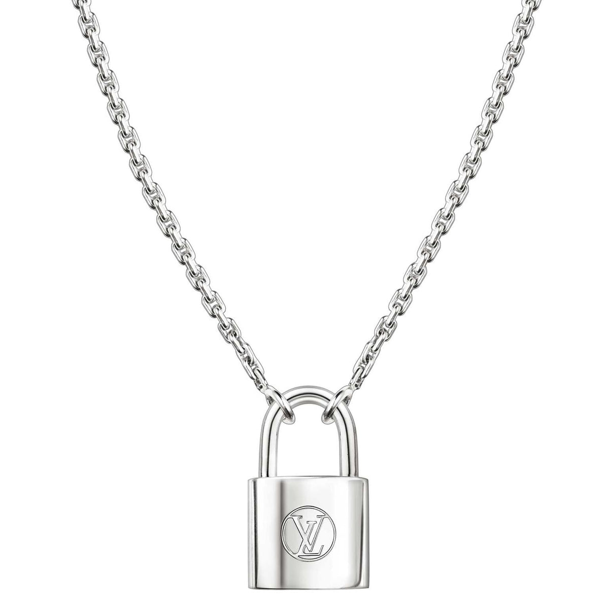 LV CHARITY LOCK NECKLACE