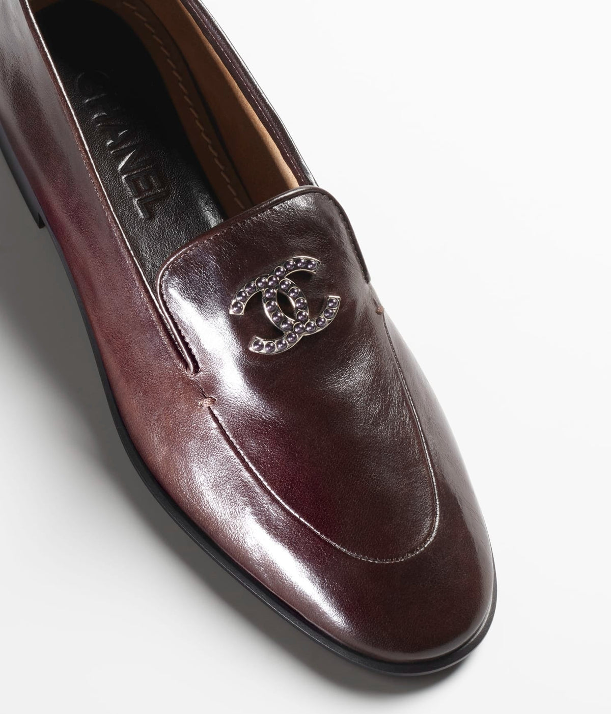 MOCCASINS MAGENTA SHINY CALFSKIN