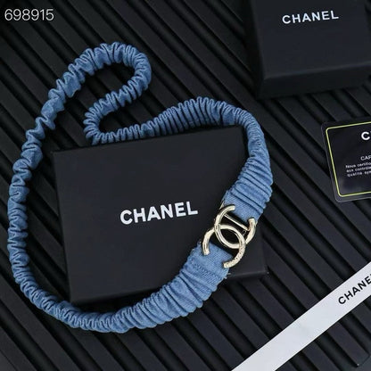 25P IN BLUE DENIM COLOR ELASTIC WAIST BELT