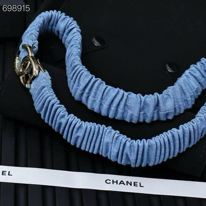 25P IN BLUE DENIM COLOR ELASTIC WAIST BELT