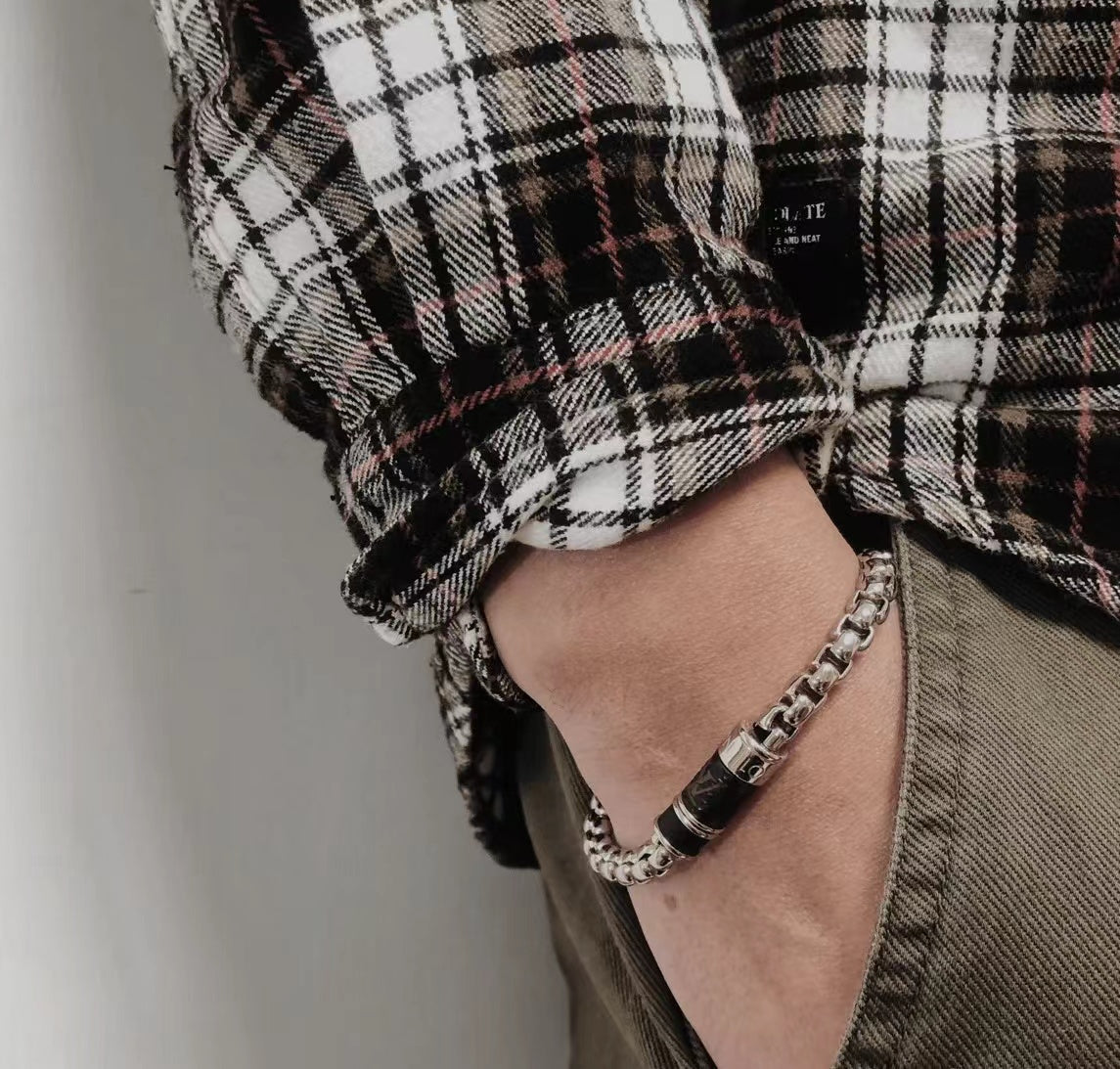 LV PERFUME BOTTLE SILVER BRACELET