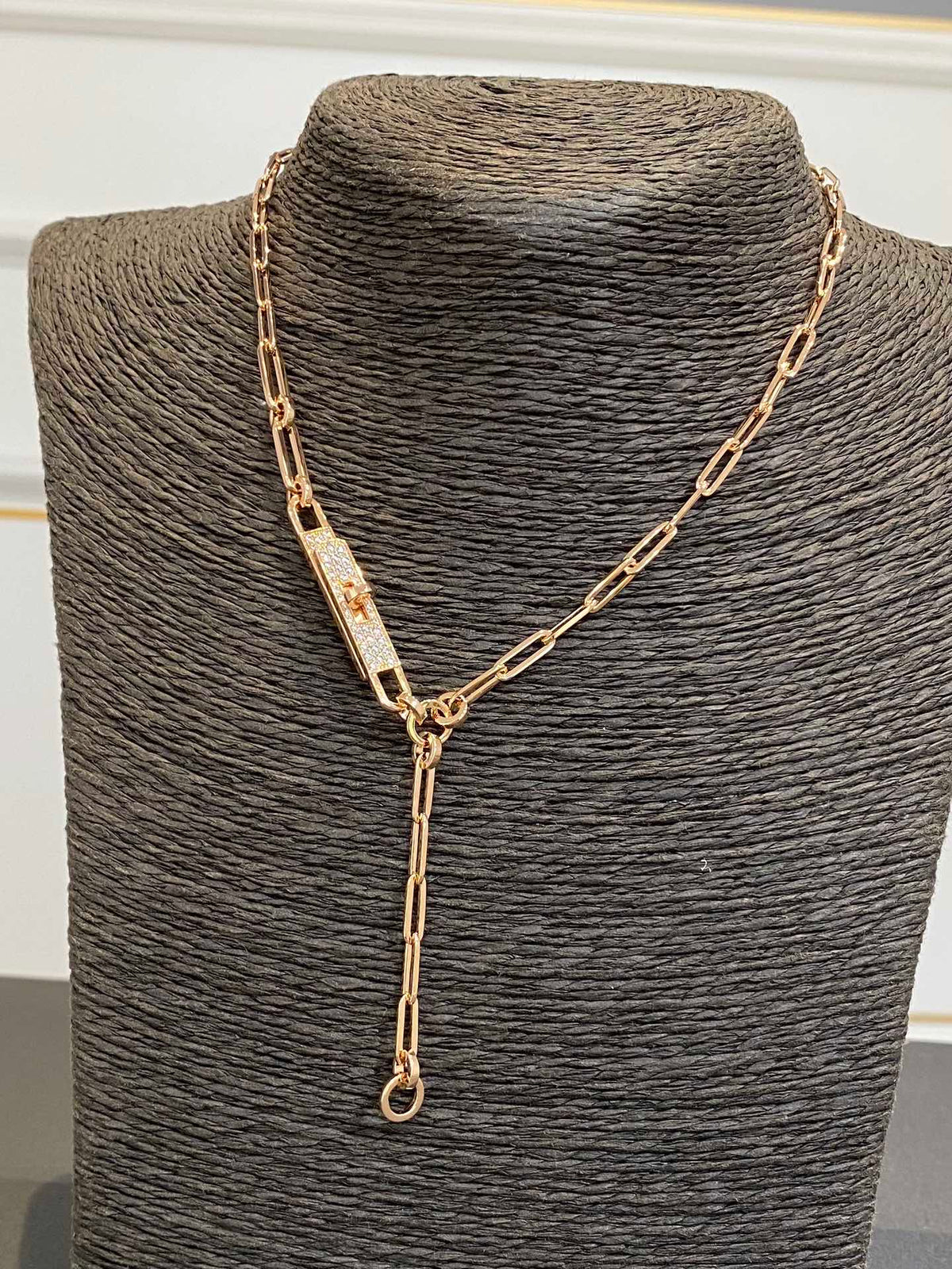 HM KELLY CHAINE CHOKER DROP NECKLACE