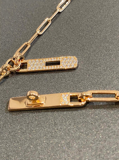 HM KELLY CHAINE CHOKER DROP NECKLACE