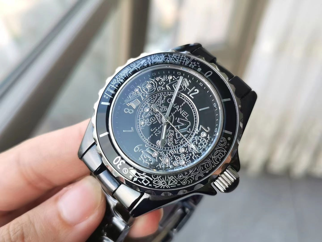 J12 Quartz 20Th Anniversary Black Ceramic