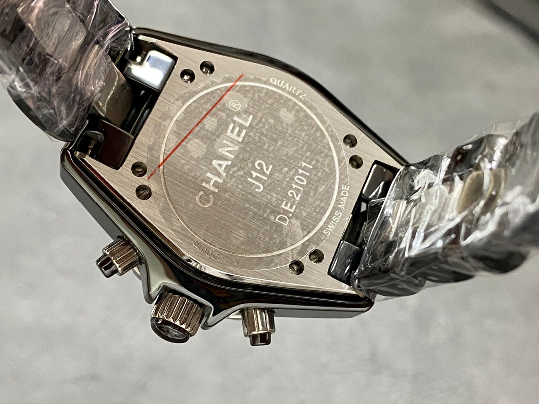 J12 34MM CHRONOGRAPH BLACK CERAMIC